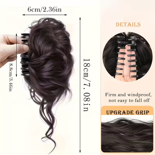 1pc Women's Elegant Fluffy Ponytail Wig